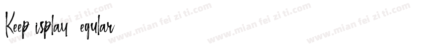 KeepDisplay Regular字体转换